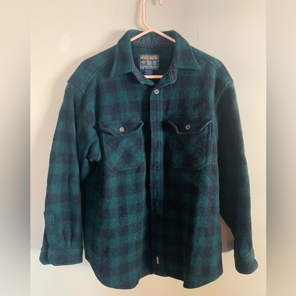 WOOLRICH blue and green flannel. Men’s XL